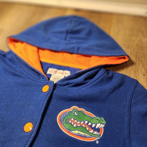 🐊🧡💙Florida Gators E5 College Classics SEC NCAA Snap Button Hooded Jacket-S - Picture 3 of 4